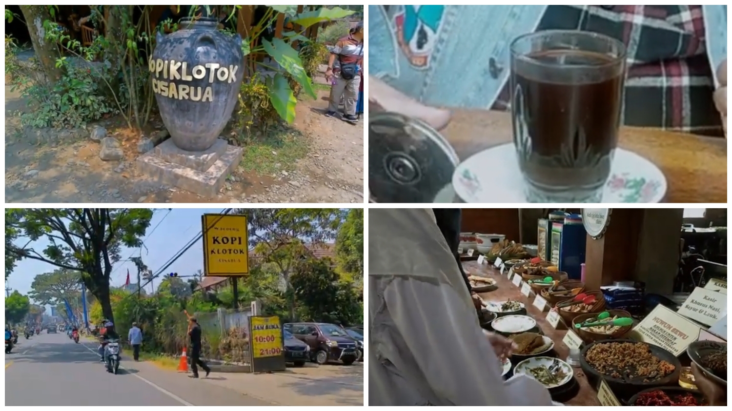 Kopi Klotok di Cisarua Bogor.