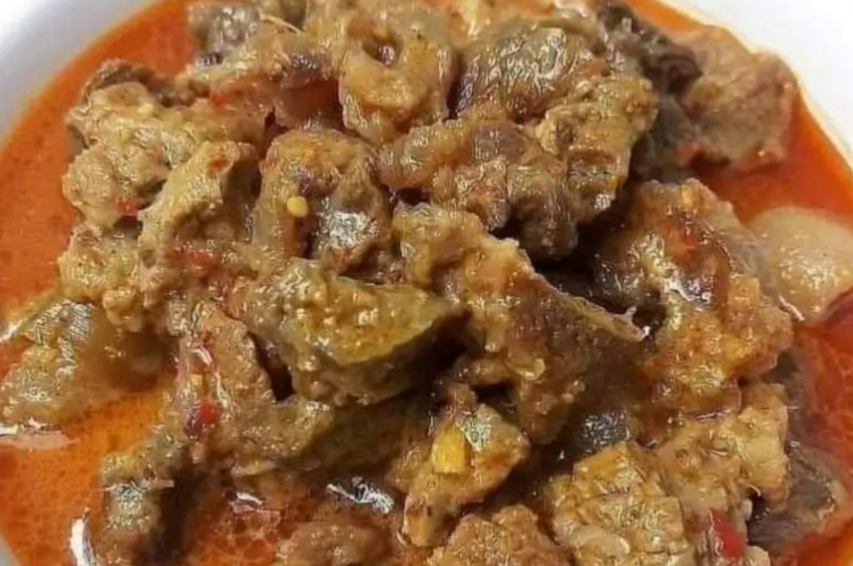 Resep gulai cincang yang mudah.