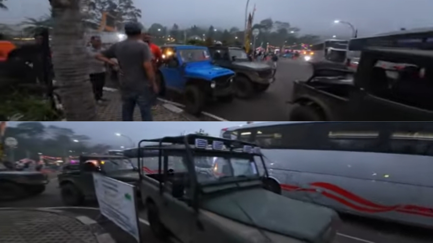 Ratusan mobil Jep penuhi kawasan Puncak, Bogor.