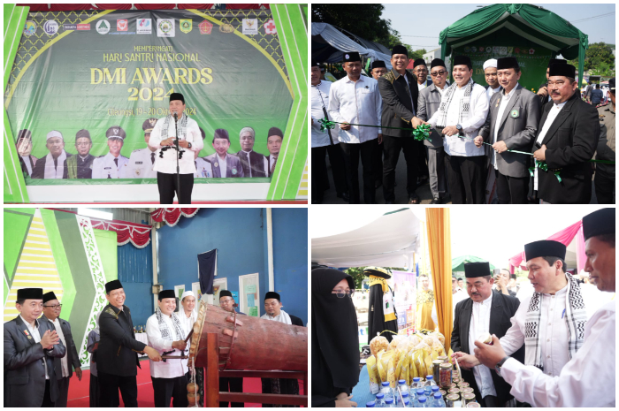 Pj Bupati Bogor Bachril Bakri saat membuka DMI Award tingkat Kecamatan Cileungsi yang berlangsung di Desa Limusnunggal, Cileungsi Sabtu (19/10/2024).