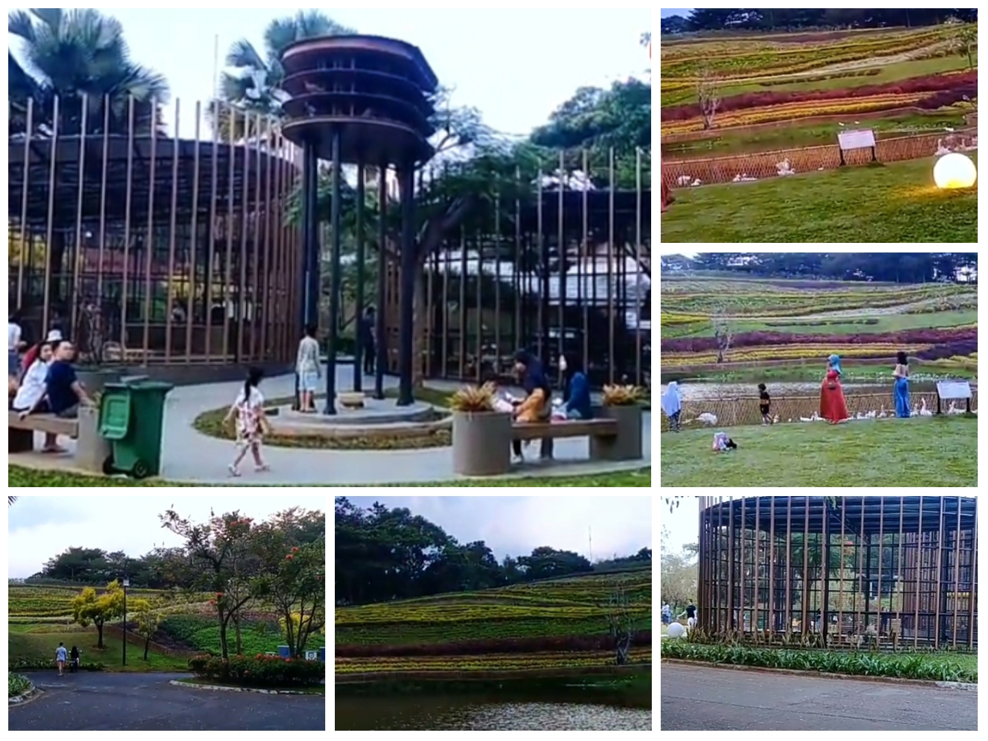 Taman Bunga Vimala Hills, yang berlokasi di Jalan Raya Puncak, Gadog Simpang, Desa Pandansari, Kecamatan Ciawi, Kabupaten Bogor.