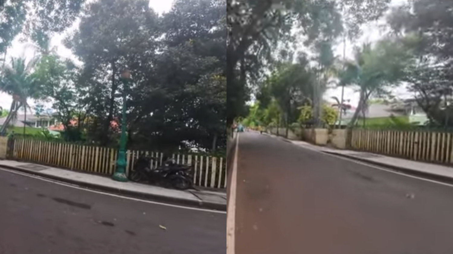 Kondisi terkini Jalan Cendana, Menteng, Jakarta Pusat.