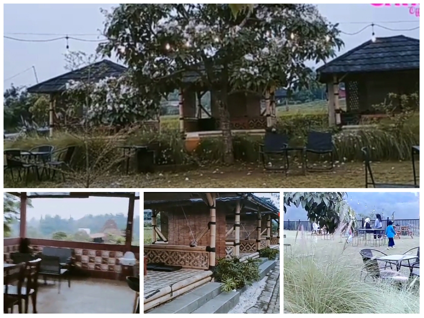 Sawah Abah Cafe yang berokasi di Jalan Habib Umar Nomor 88, Desa Cipayung Datar, Kecmatan Megamendung, Kabupaten Bogor.