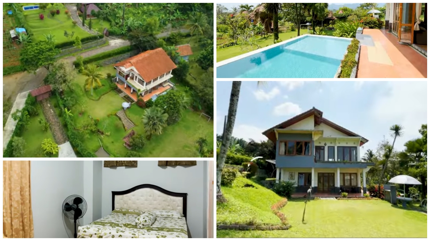Villa Royal Jasmine, yang terletak di kawasan Cendana Kapuri, Kecamatan Megamendung, Kabupaten Bogor, Jawa Barat.