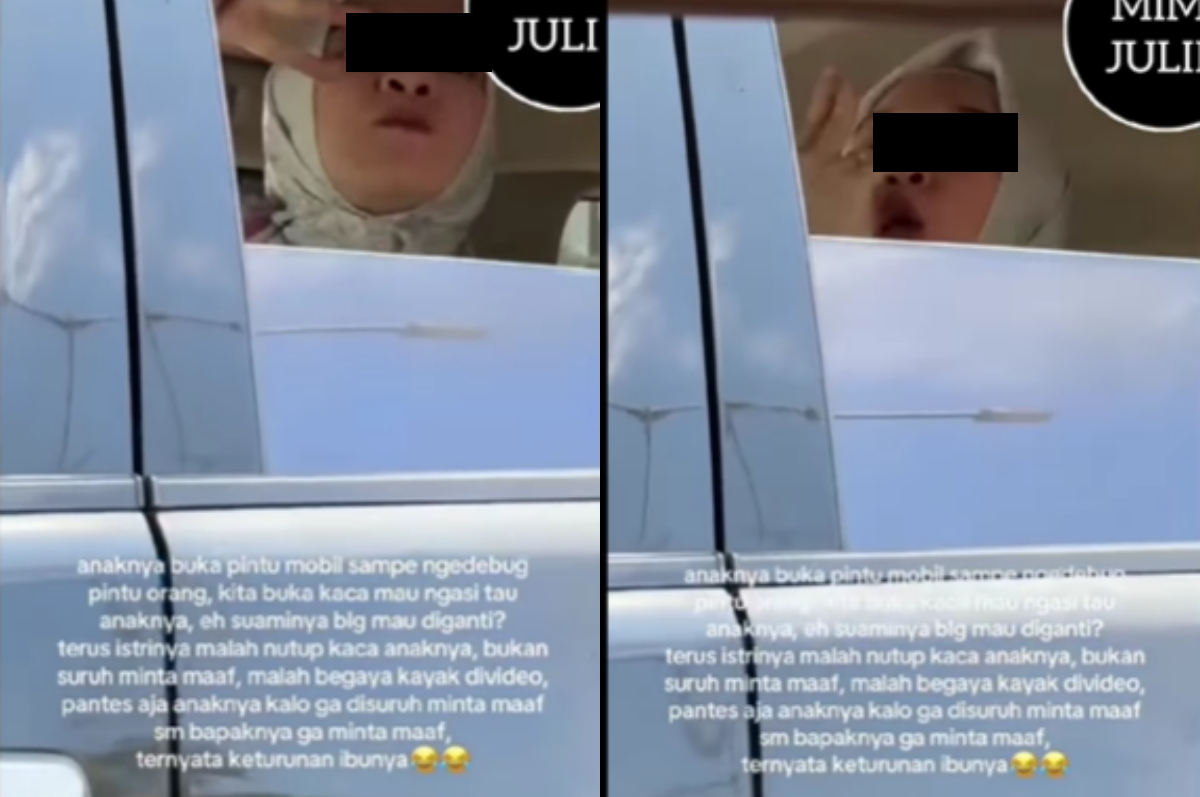 Respon seorang ibu yang membuat warganet geram usai anaknya tak sengaja nyenggol mobil orang lain saat buka pintu.