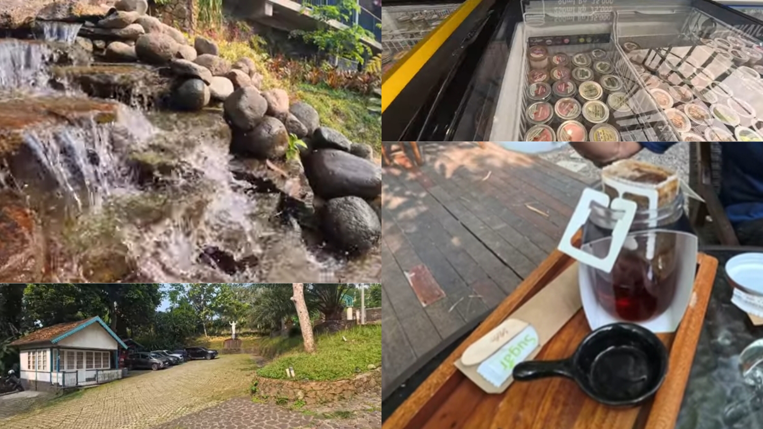 Lokasi kuliner Vilo Gelato Puncak Bogor punya pemandangan alam yang menawan.