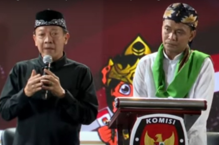 Paslon Bupati dan Wakil Bupati Bogor nomor urut 2, Bayu Syahjohan - Musyafaur Rahman pada debat terbuka yang selenggarakan KPU Kabupaten Bogor.
