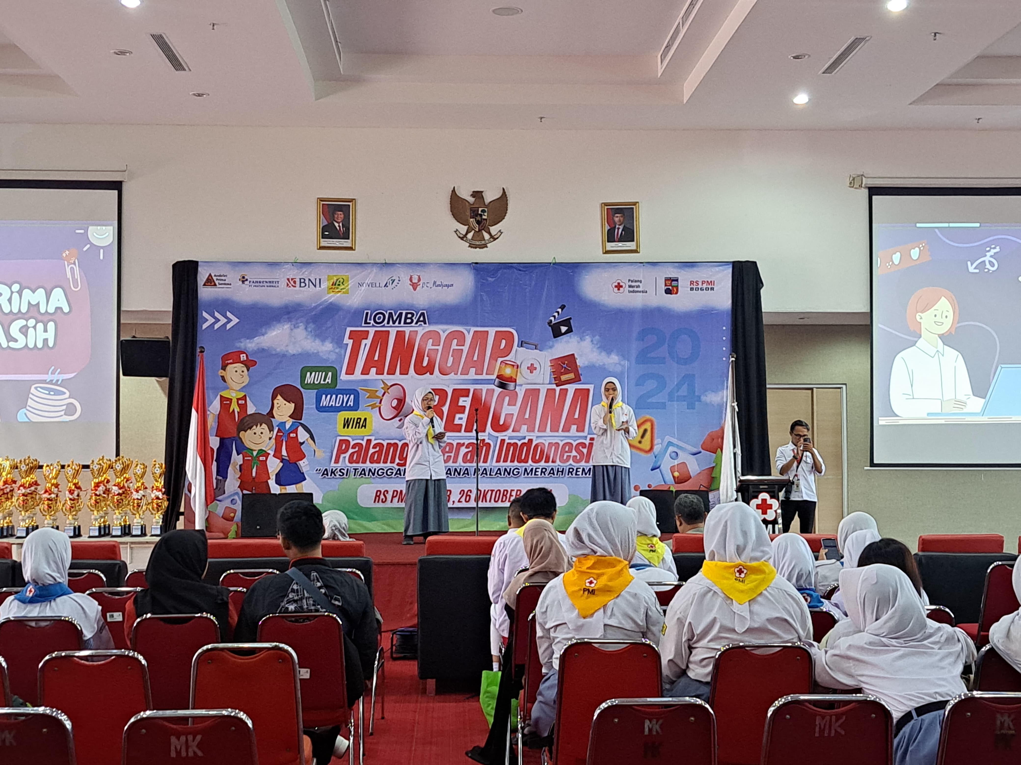 RS PMI Bogor, menggelar lomba tanggap bencana yang diikuti puluhan sekolah di Kota Bogor, Sabtu (26/10/2024).