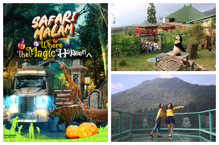 Destinasi wisata Taman Safari Bogor, yang berlokasi di Kecamatan Cisarua, Kabupaten Bogor, Jawa Barat.