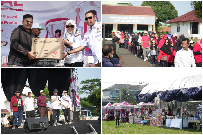 Kegiatan Karadenan Fest di Lapangan Sepak Bola SKB Kelurahan Karadenan, Cibinong, Minggu (27/10/2024).