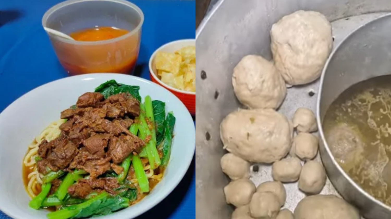 Kuliner Bakso Muksin di kawasan Pasir Jambu, Sukaraja, Bogor.