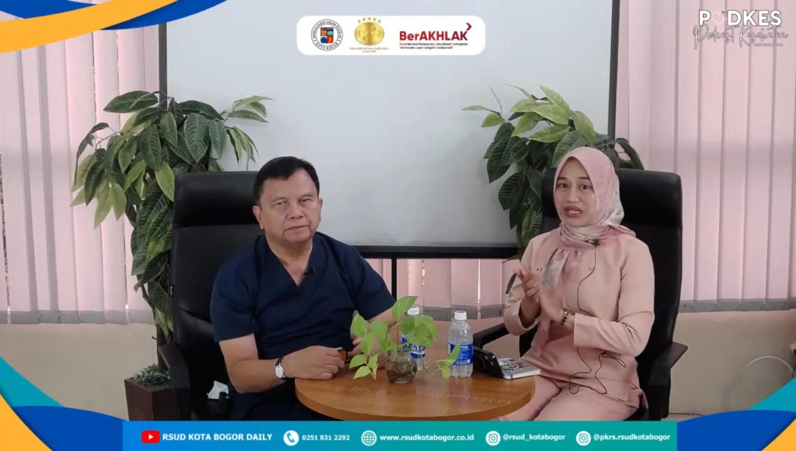 RSUD Kota Bogor lakukan podcast membahas glaucoma dan kebutaan.