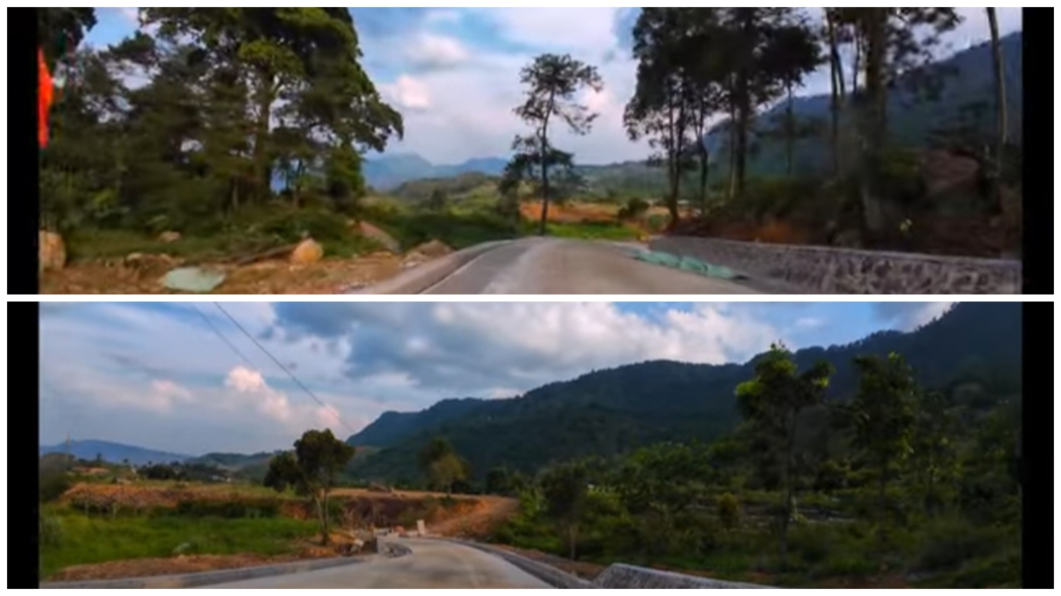 Progres perbaikan Jalur Puncak Dua, Kabupaten Bogor.