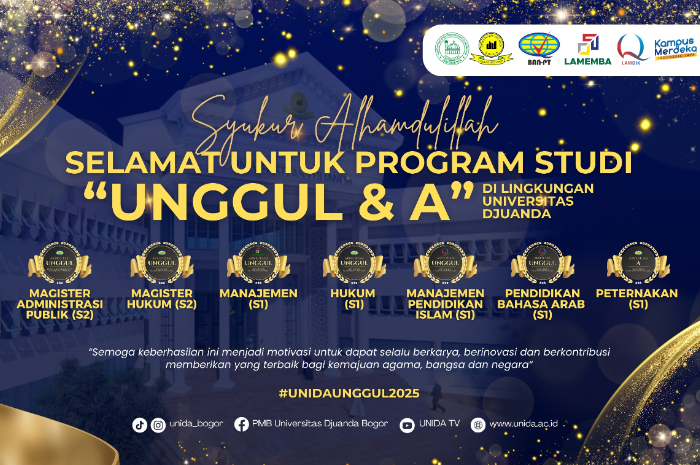 Tujuh program studi Unida Bogor raih akreditasi Unggul dan A.