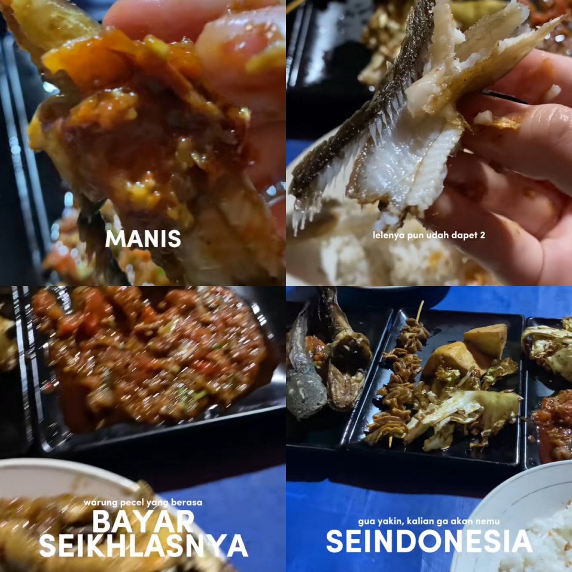 Warung pecel murah di Sukasari Bogor berasa bayar seikhlasnya.