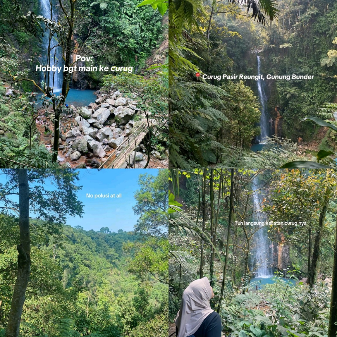 Curug Pasir Reungit Kawasan Gunung Bunder Kabupaten Bogor