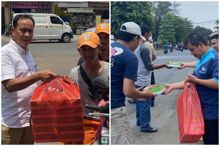 BRI KC Pasar Minggu mengadakan program Jumat Berkah di Jalan Raya Ragunan, Pasar Minggu, Jakarta Selatan.