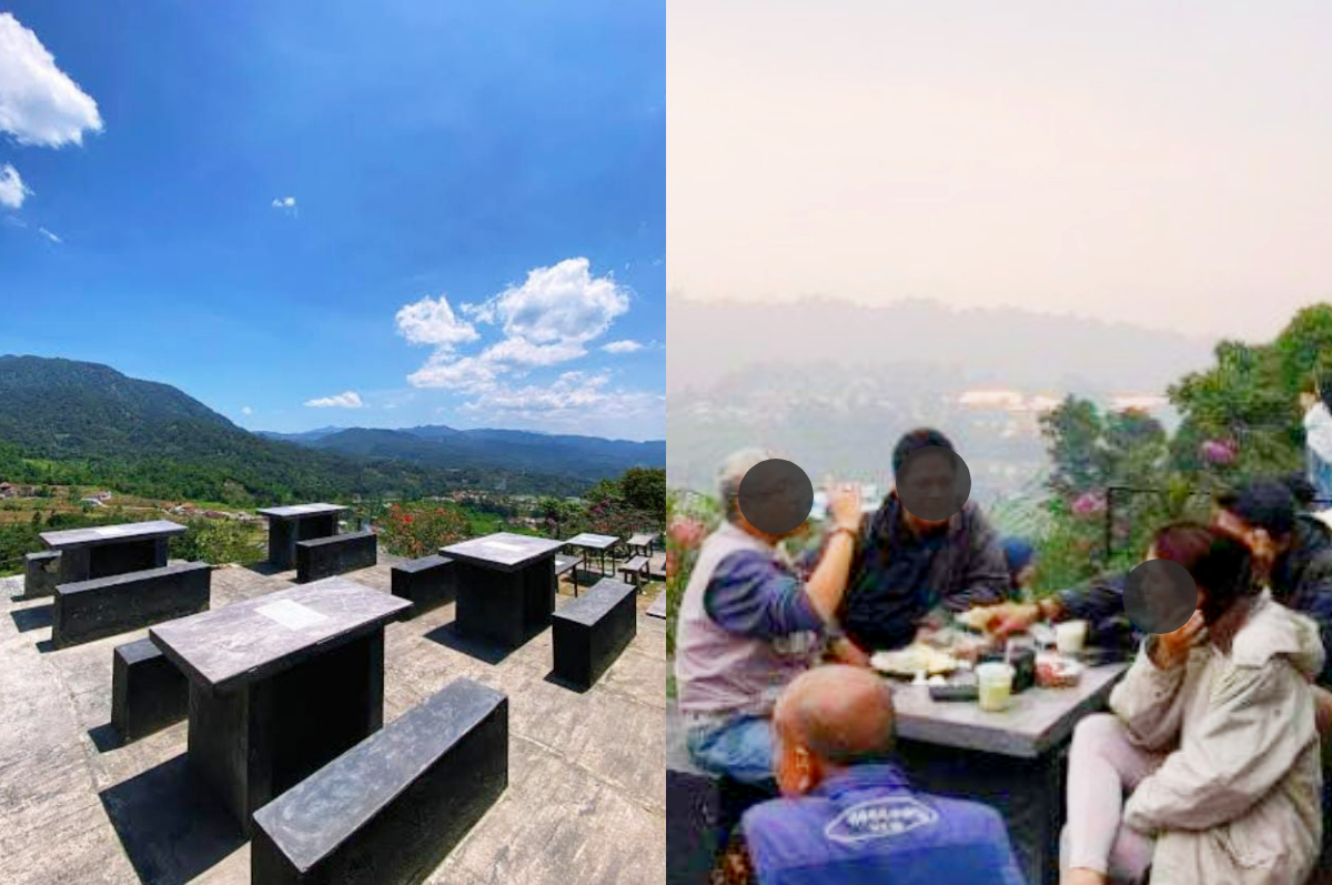 Aruna Coffee, tempat nongkrong asik dengan pemandangan gunung di Pamijahan, Bogor.