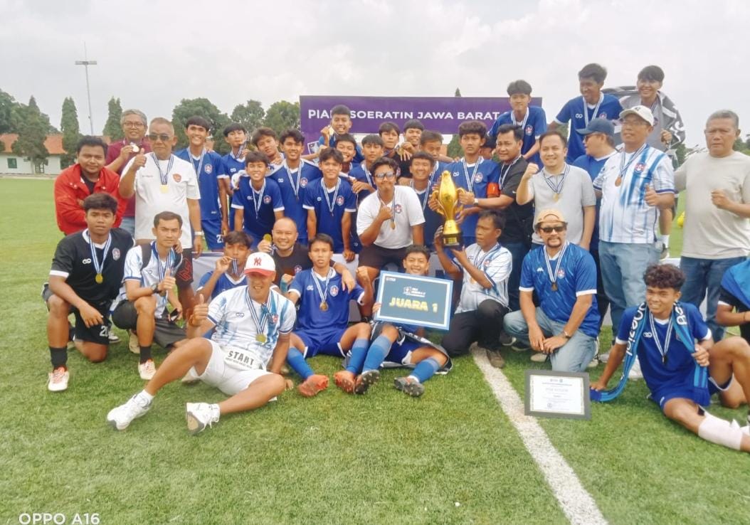 Skuad PSB Bogor U-17 usai juara Piala Suratin U-17 Jawa Barat 2024
