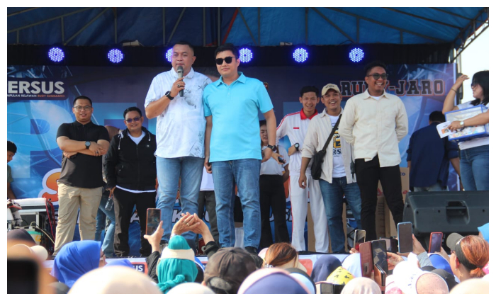 Pekumpulan Relawan Rudy Susmanto (PERSUS) siap memenangkan pasangan Rudy Susmanto dan Jaro Ade pada Pilkada 2024 Kabupaten Bogor.