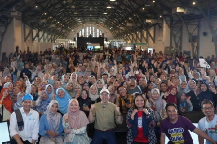 Para guru menghadiri Temu Pendidik Nusantara (TPN) XI di Pos Bloc Jakarta Sabtu (2/11/2024).