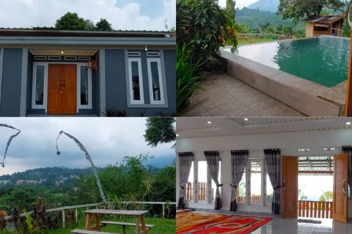 Villa Bukit Cahaya Sentul Bogor menghadirkan pemandangan indah.