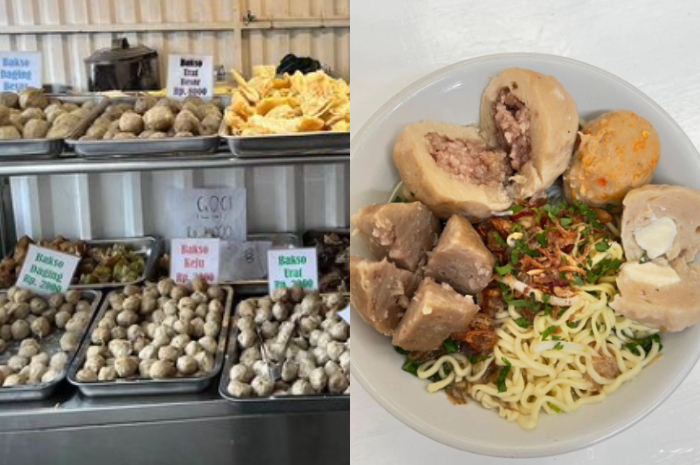 Bakso Kribo di kawasan Jalan Roda, Kota Bogor menyuguhkan konsep prasmanan.
