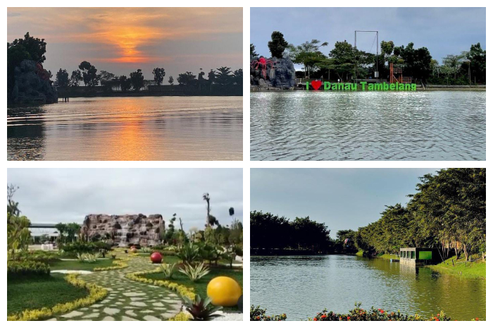 Destinasi wisata Danau Tambelang yang terletak di Kampung Kosambi, Desa Suka Asih, Banjarsari, Kecamatan Sukatani, Kabupaten Bekasi, Jawa Barat 17630.