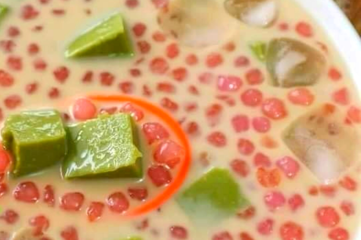 Resep Es Bongko Delima .