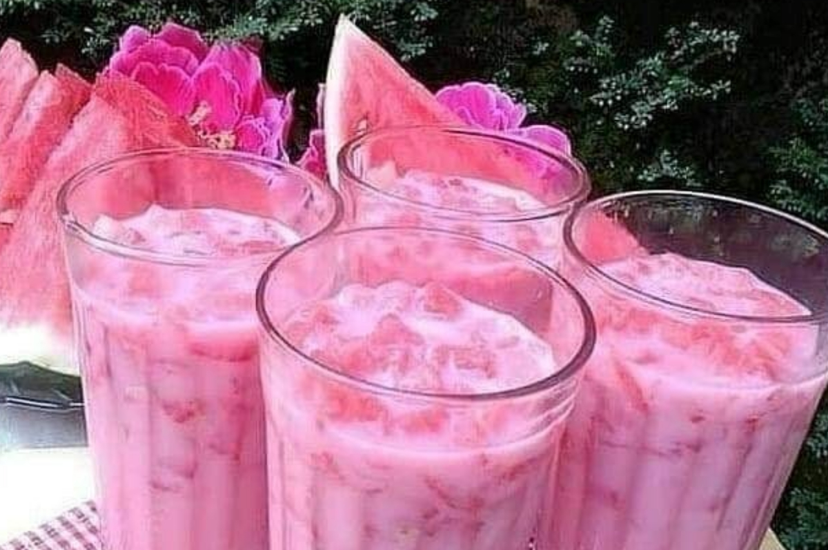 Resep Es Semangka Susu.