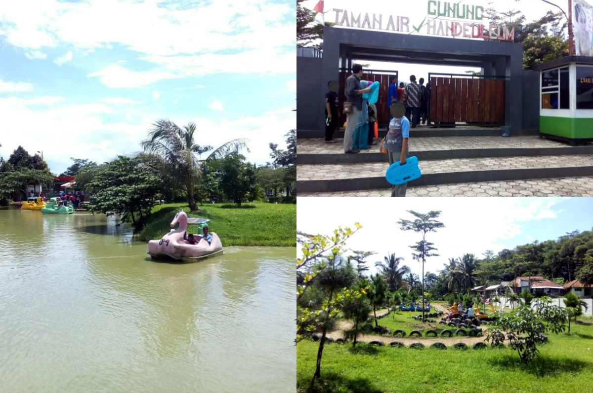 Wisata Taman Air Gunung Handeuleum di Desa Ciaruten Udik.