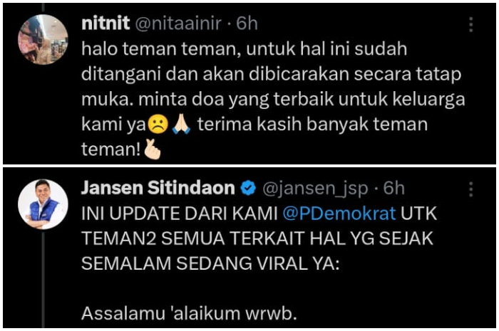 Tangkapan layar postingan di X terkait Candra Kusuma.