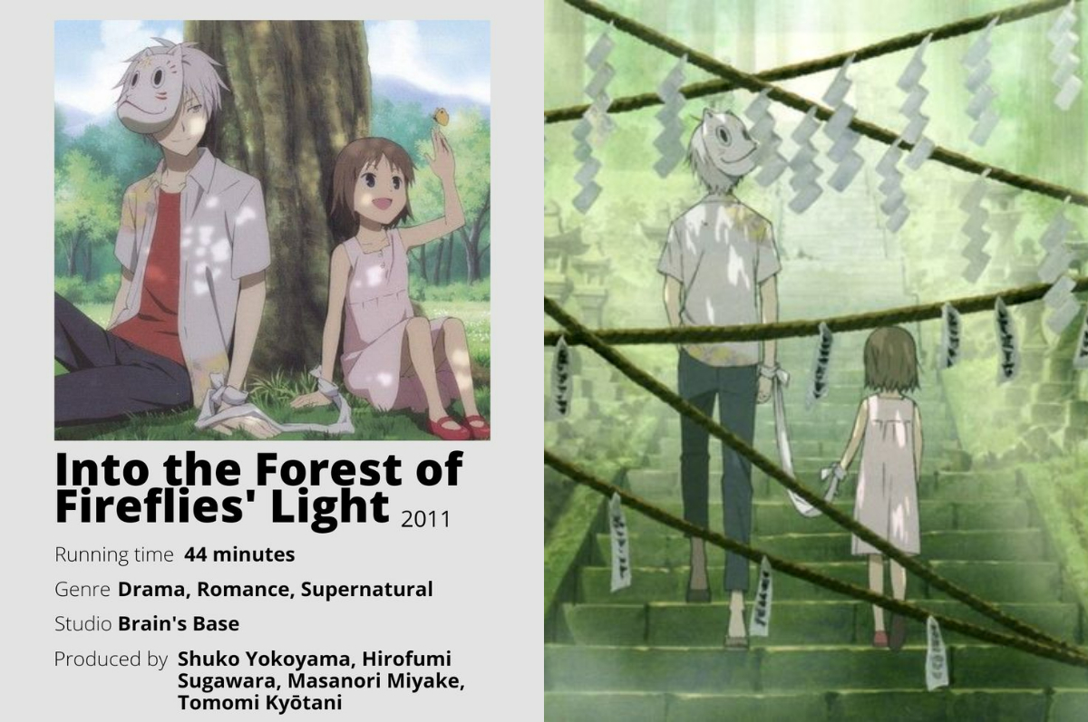 Film anime Hotarubi no Mori e.