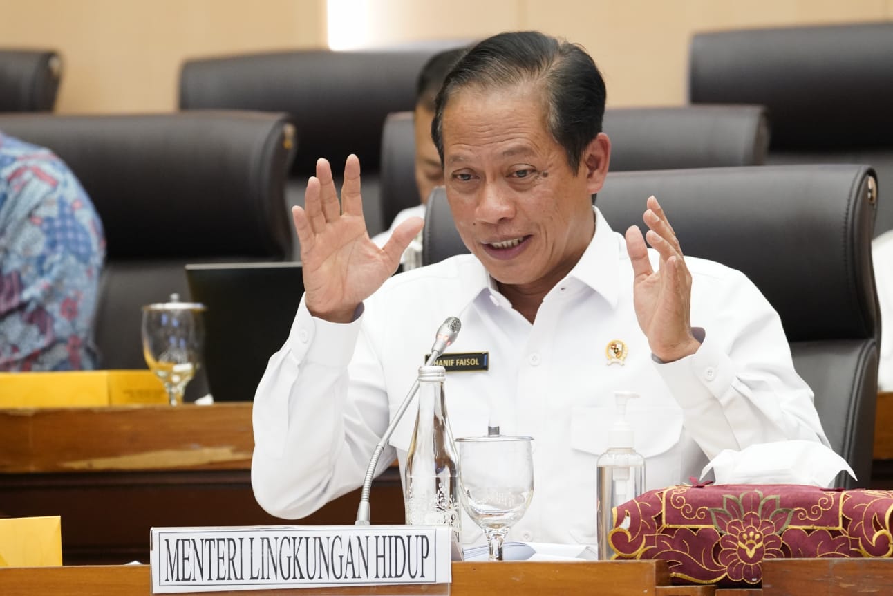 Menteri Lingkungan Hidup sekaligus Kepala Badan Pengendalian Lingkungan Hidup (BPLH) Hanif Faisol Nurofiq