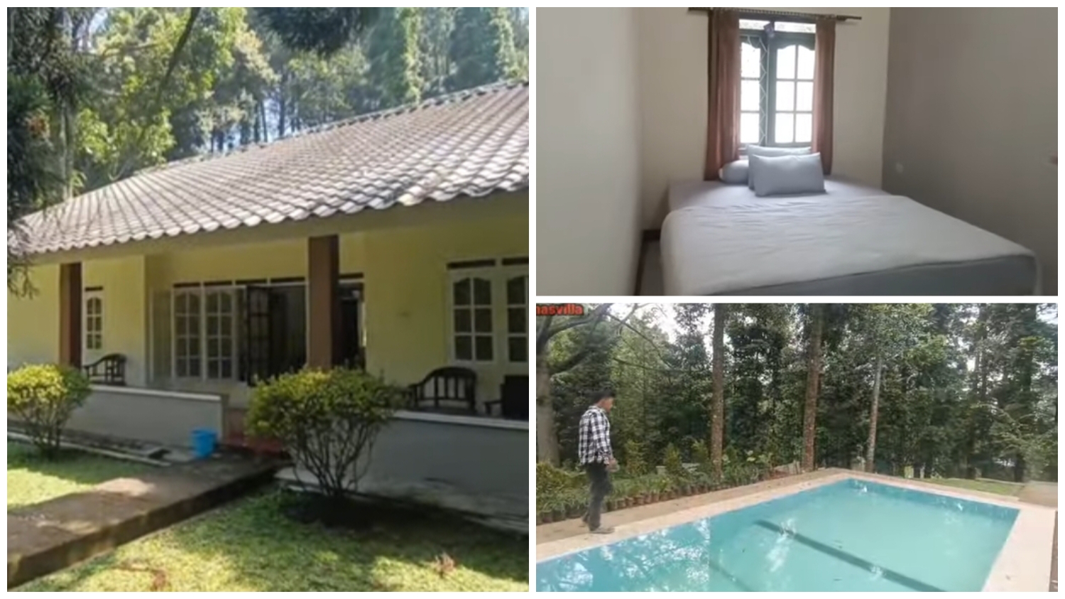 Villa Coklat yang terletak di Desa Tugu Utara, Puncak, Kecamatan Cisarua, Kabupaten Bogor.