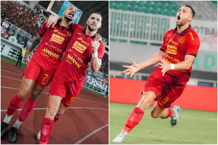 Persija Jakarta saat menghadapi Madura United di Stadion Pakansari, Cibinong, Kabupaten Bogor, Rabu (6/11/2024)