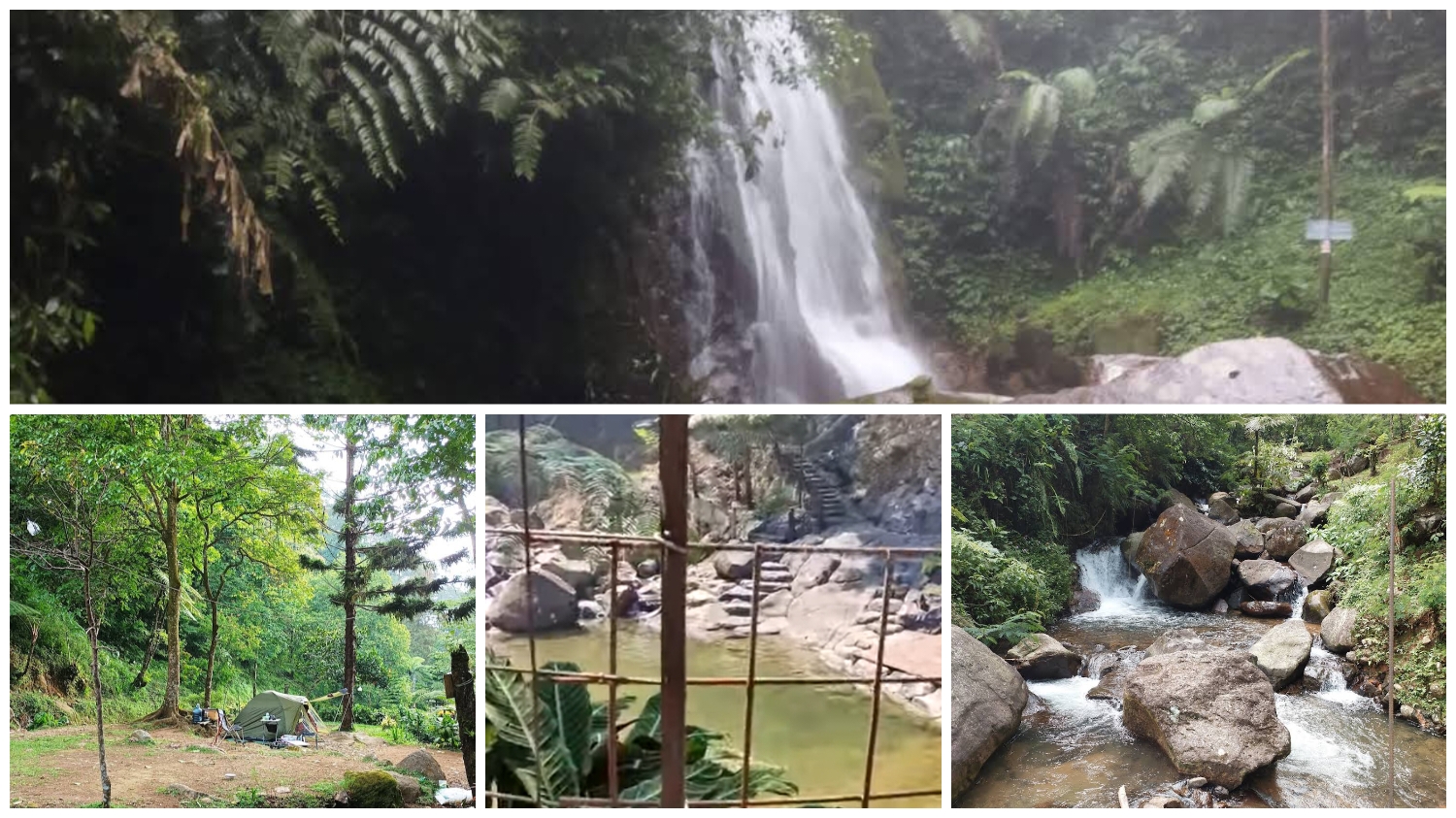 Trekking menuju Curug Kembar Batulayang Bogor.