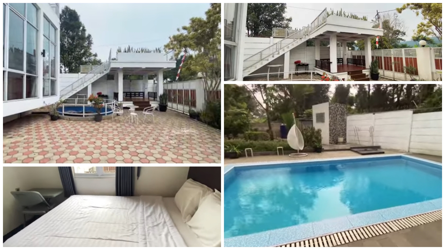 Villa Decorrinna Bogor di bawah kaki Gunung Salak.