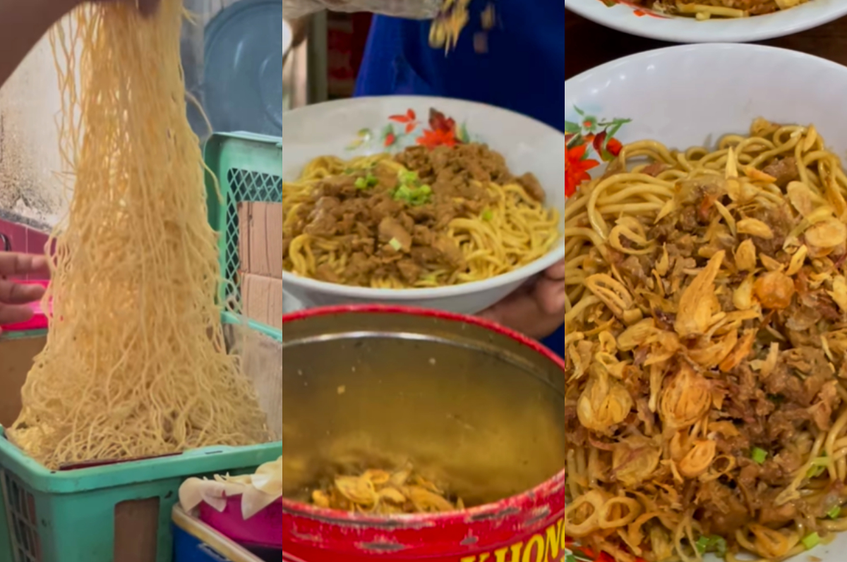 Kuliner mie yamin oriental di Yung Bangka Es Bogor.