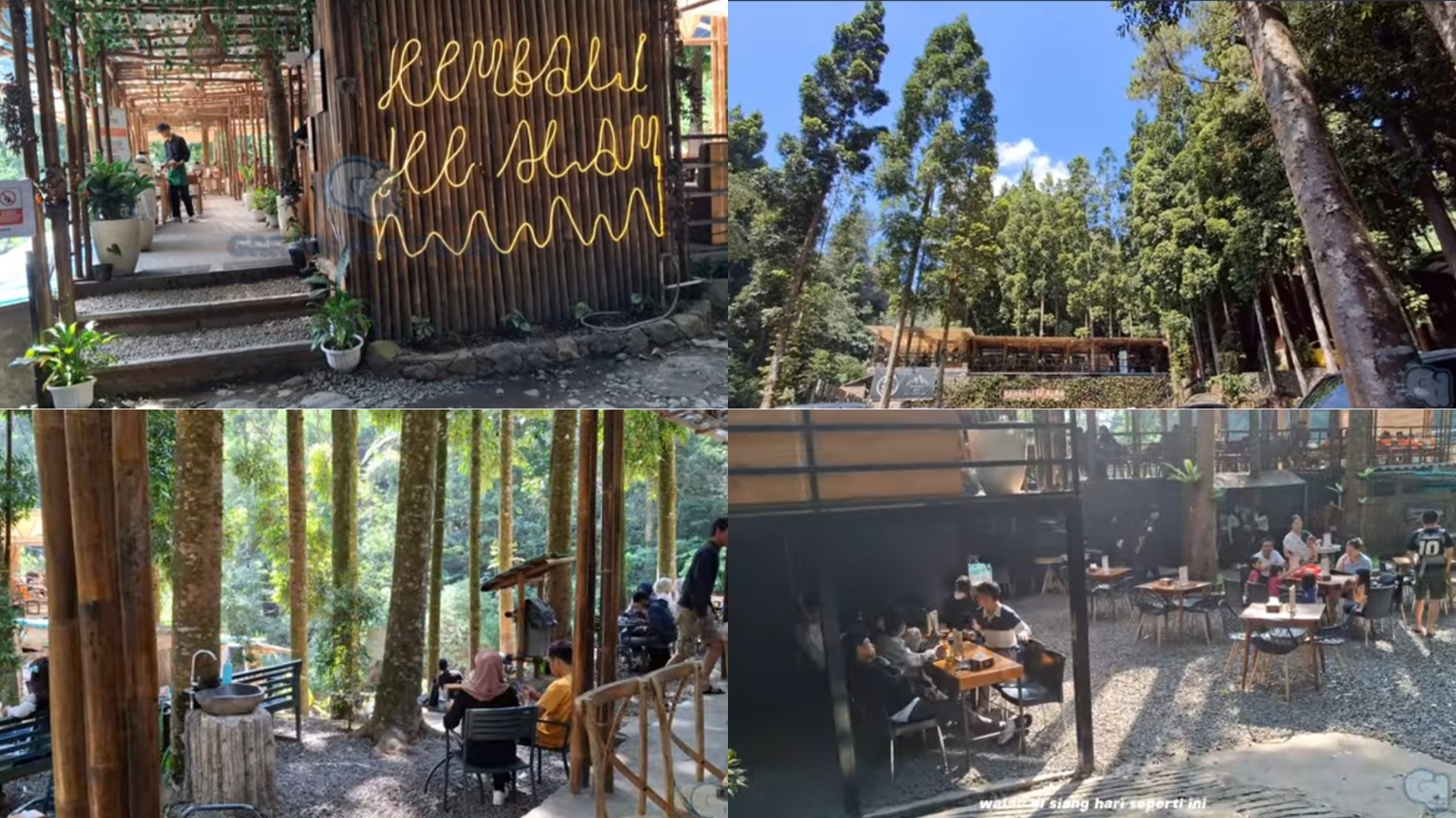 Kafe Kembali Ke Alam di Bogor buka 24 Jam.