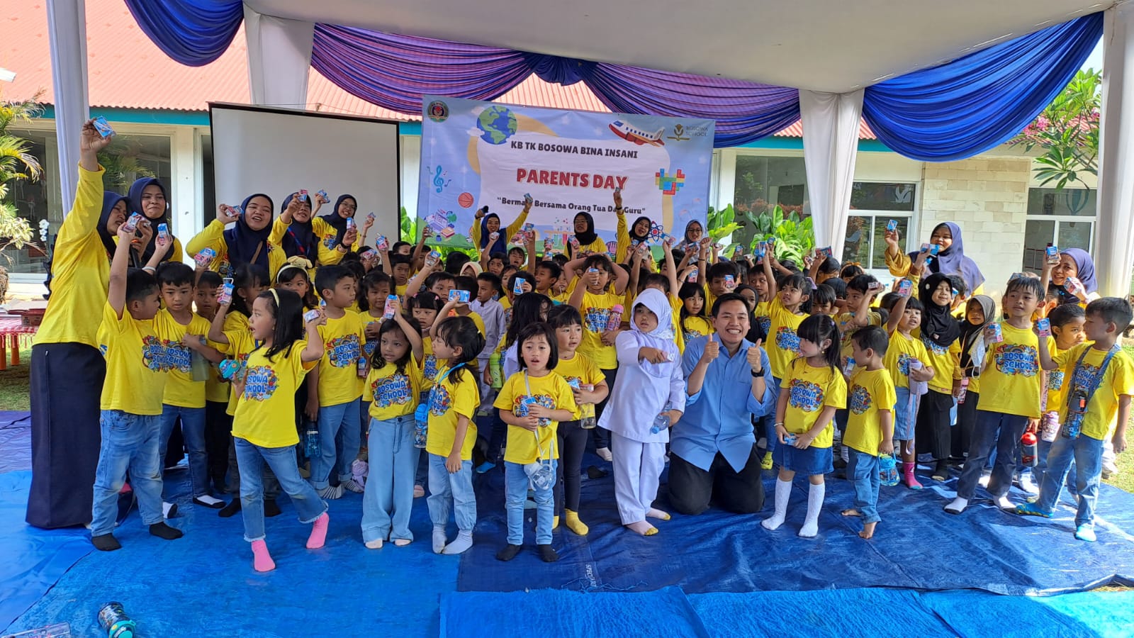 Suasana penutupan kegiatan Parents Day di Sekolah KB TK Bosowa Bina Insani, Bogor, Jumat (8/11/2024). Kredit.