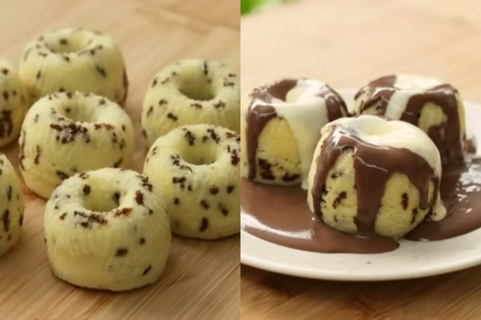 Bolu susu vanila cokelat cocok sebagai hidangan yang disajikan bersama teh atau kopi.
