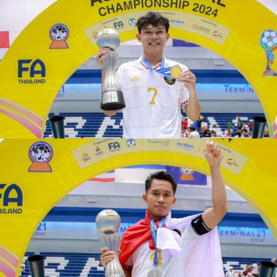 Muhammad Iqbal Iskandar dan Firman Ardiansyah, dua atlet Bogor yang antar Indonesia Juara AFF Futsal 2024