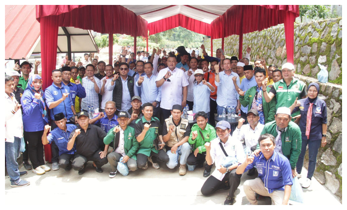 Cabup Rudy Susmanto saat menghadiri konsolidasi dengan Ketua Partai Koalisi yang berlangsung di Tingkat Kecamatan yakni Dapil 6.