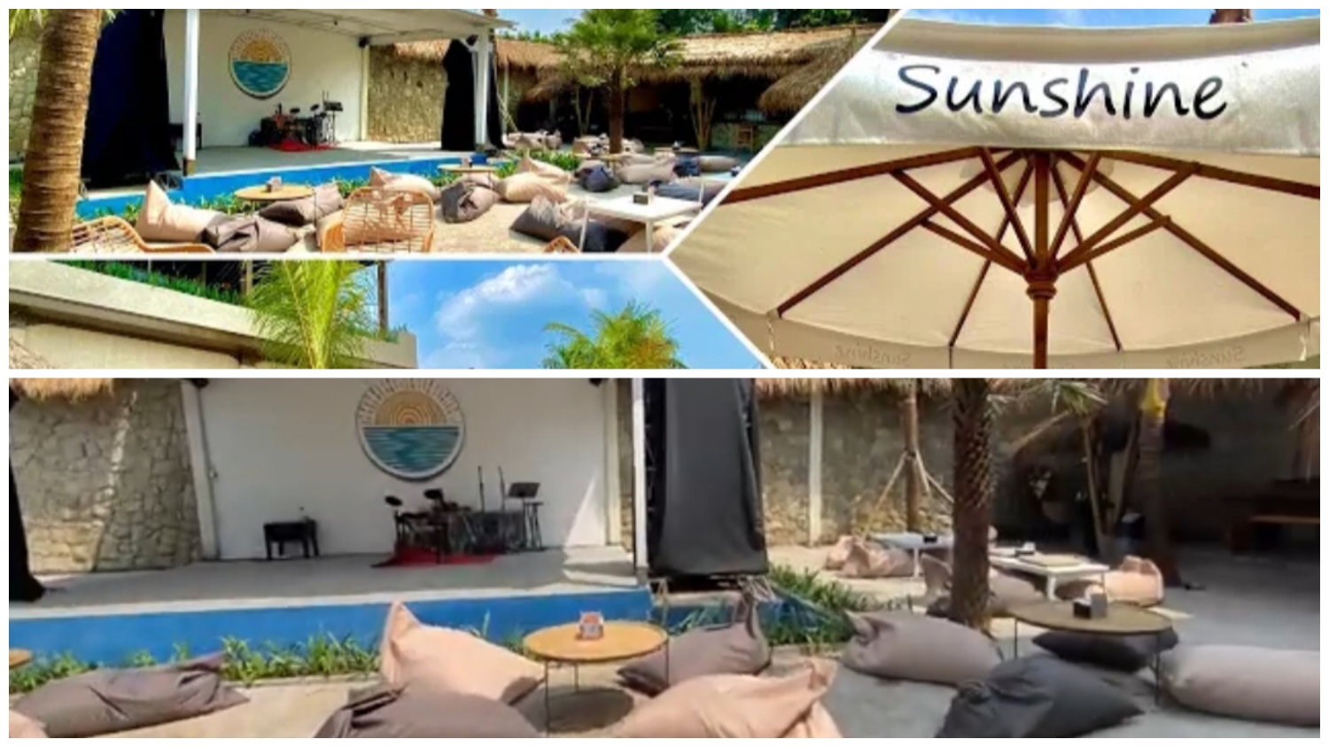 Sunshine Cafe & Resto yang berlokasi di Jl. Alternatif GOR Pemda, RT.004/RW.003, Kelurahan Nanggewer, Kecamatan Cibinong, Kabupaten Bogor, Jawa Barat 16912.
