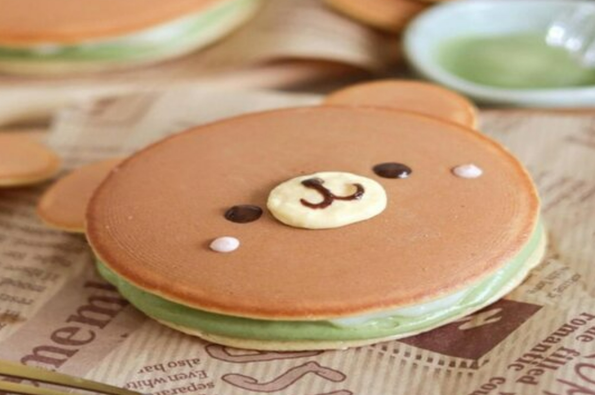 Resep Dorayaki Mochi rasa Matcha.