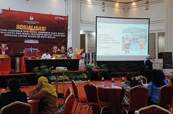 Sosialisasi Pilkada diikuti Forum Kerukunan Umat Beragama&nbsp;diselenggarakan KPU Kota Bogor.