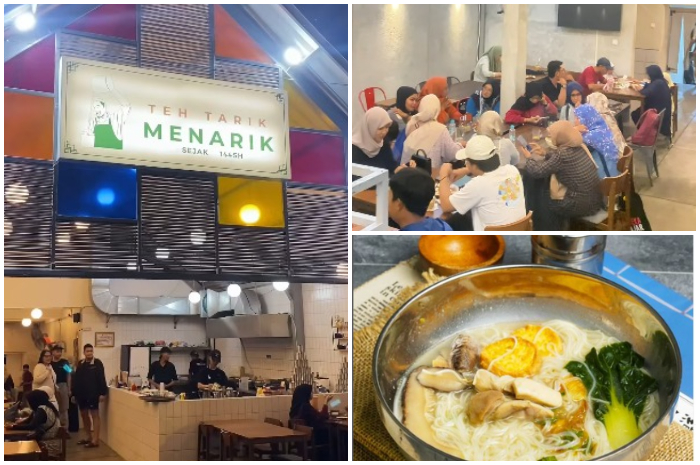 Kedai Teh Tarik Menarik di kawasan Air Mancur Kota Bogor.