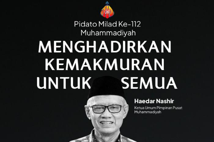 Ketua Umum Pimpinan Pusat Muhammadiyah Haedar Nashir.