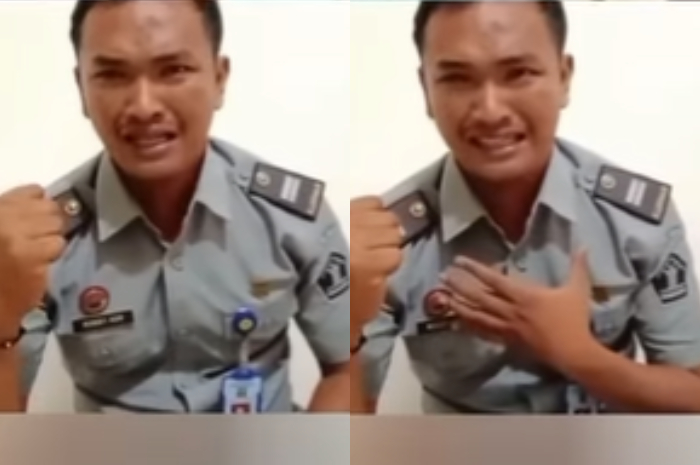 Robby Adriansyah mantan pegawai Lapas di Tanjung Raja, Sumatera Selatan yang viral di media sosial.